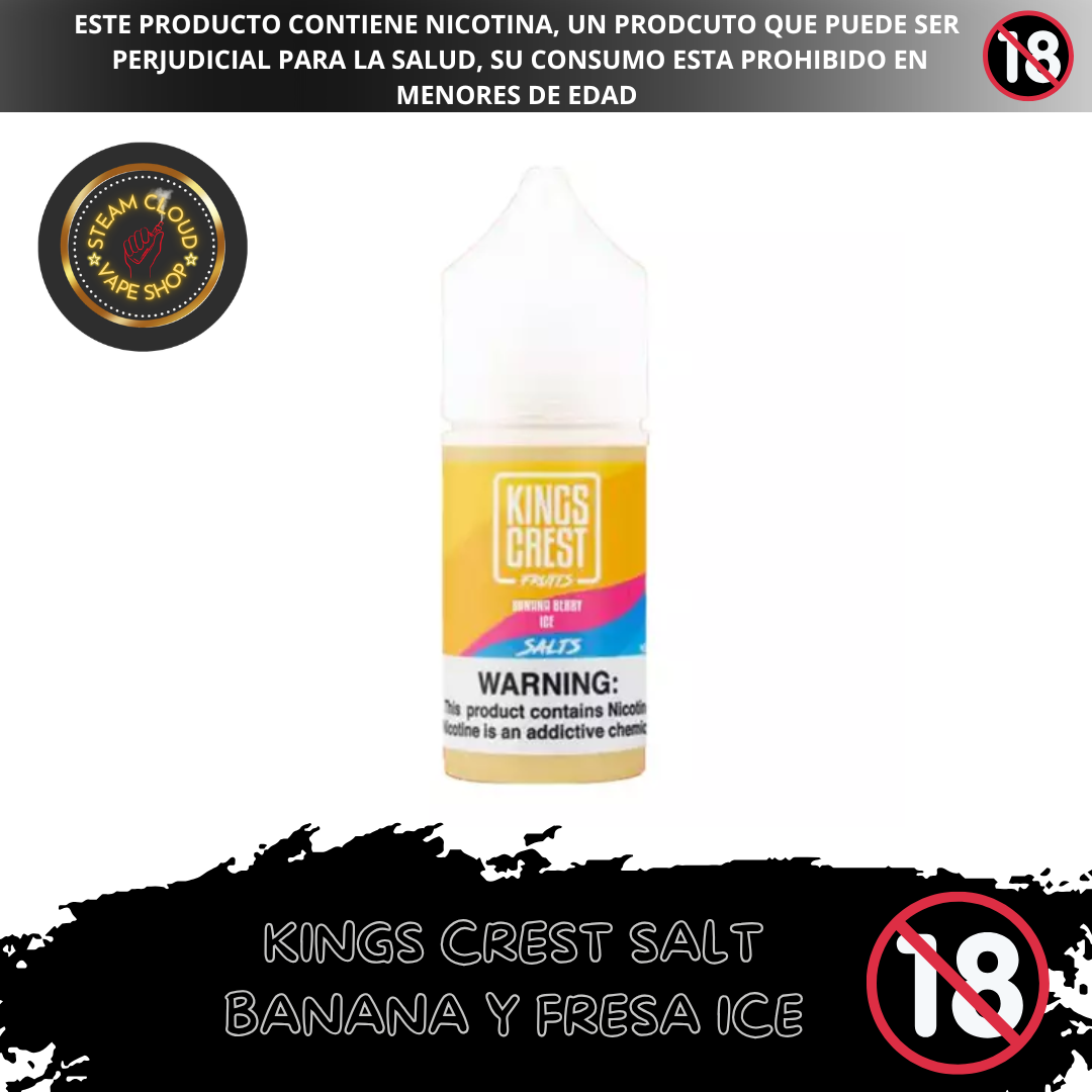 King's Crest Fruits Banana Berry Ice - Sal de Nicotina 30ml