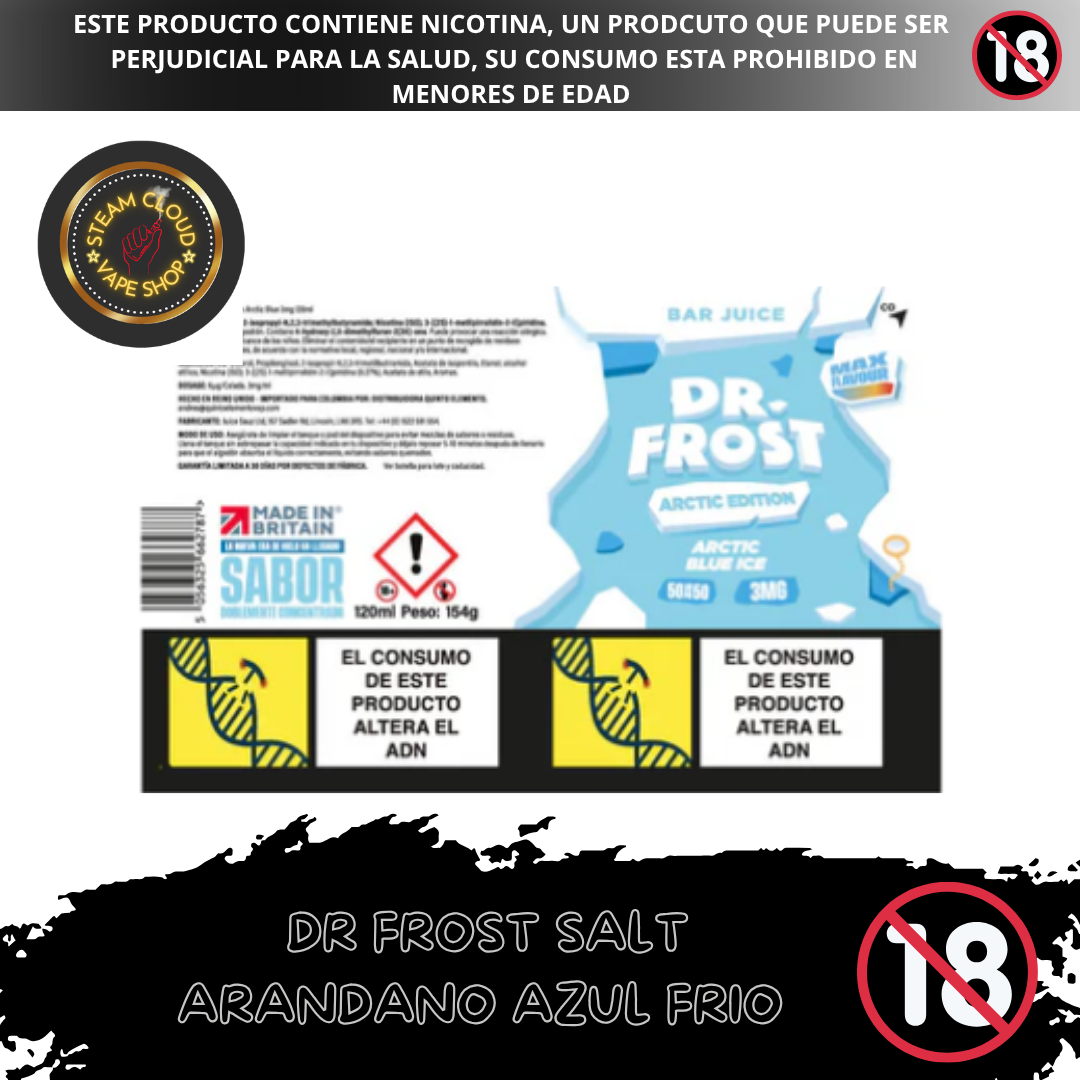 Dr Frost Artic Ice - Sal de Nicotina 30ml