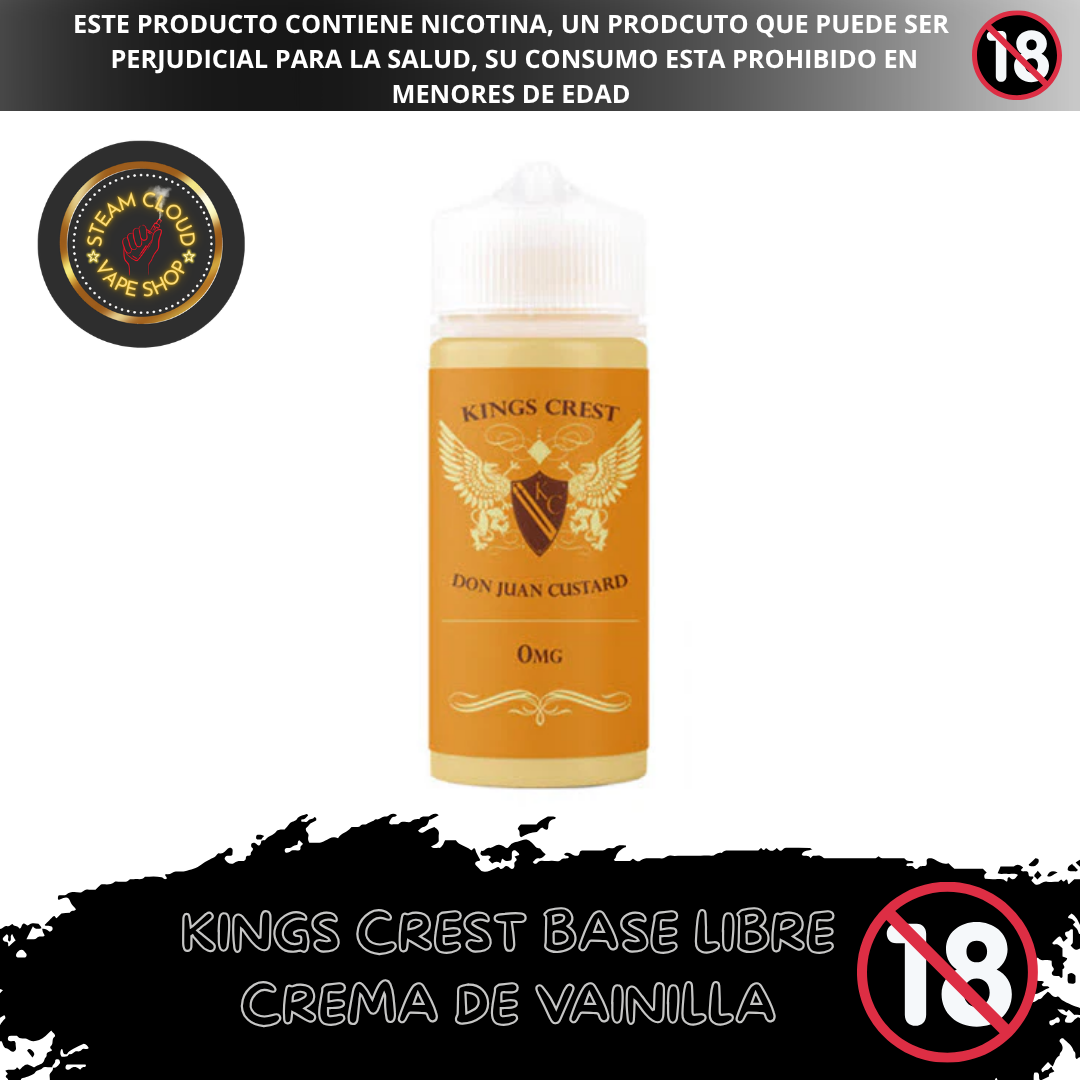 King's Crest Don Juan Custard - Base Libre 120ml