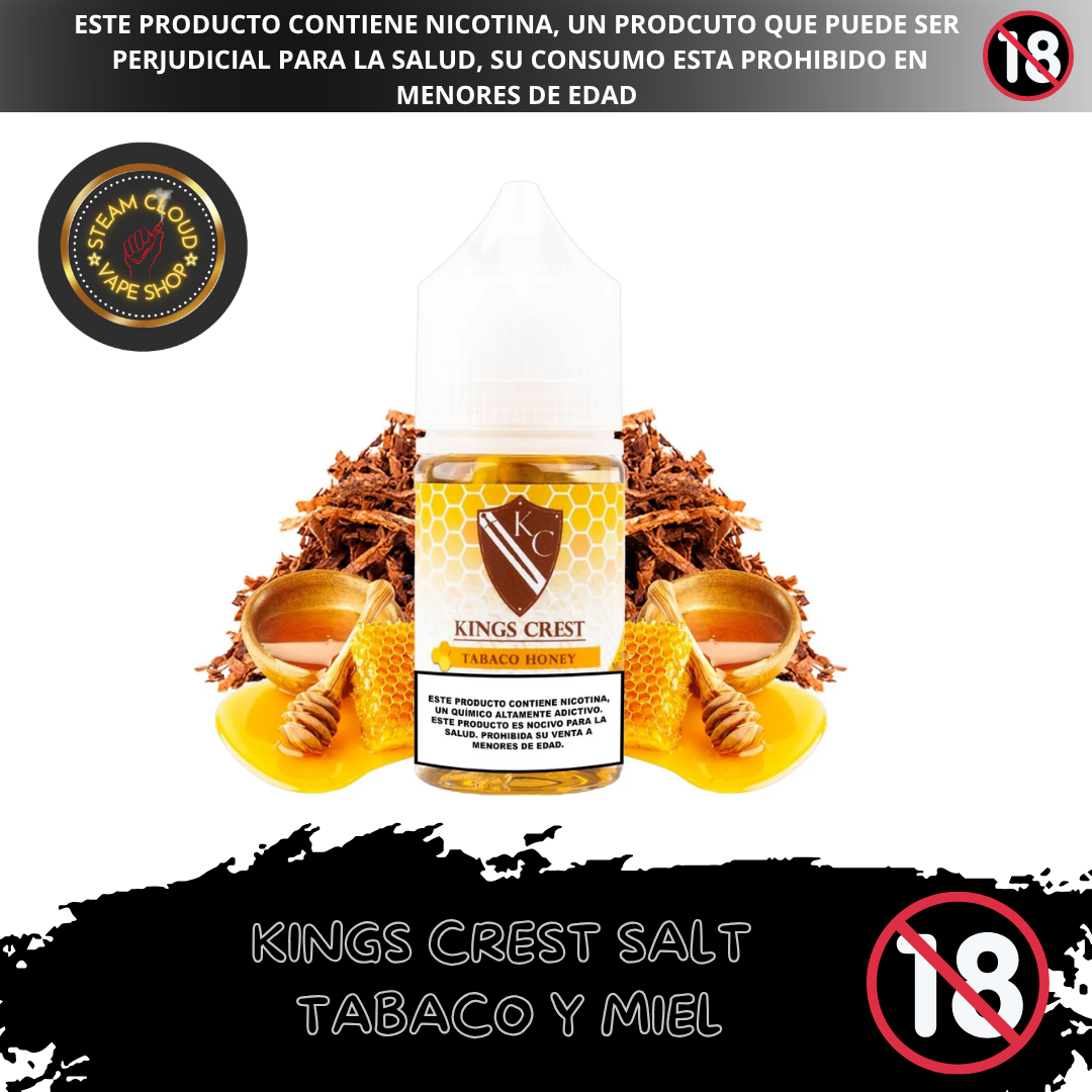 King's Crest Don Juan Tabaco Honey - Sal de nicotina 30ml