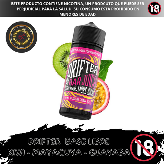 Drifter Bar Kiwi Passion Guava - Base Libre 120ml