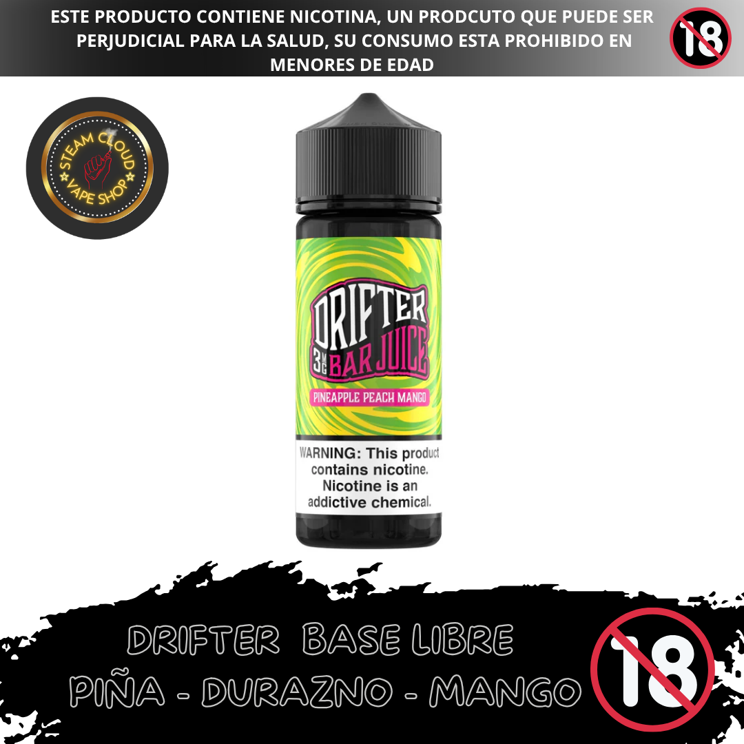 Drifter Bar Pineapple Peach Mango -Base Libre 120ml
