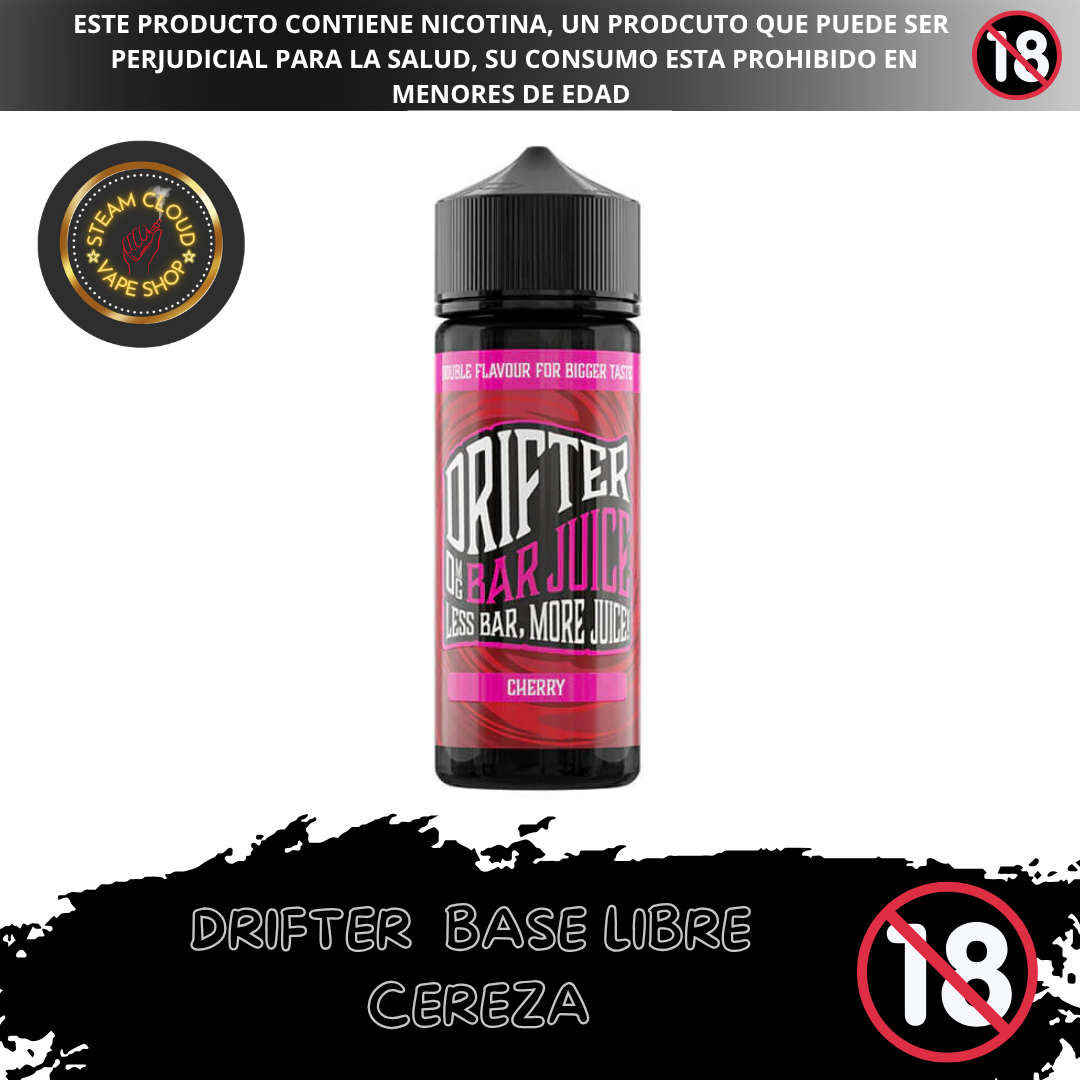 Drifter Bar Cherry - Base Libre 120ml