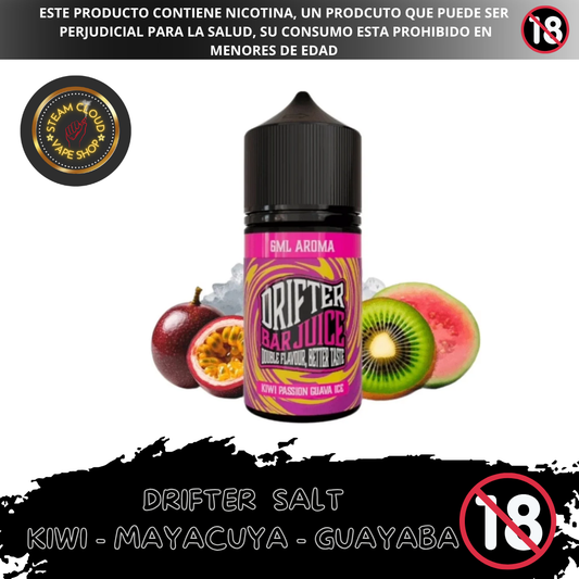 Drifter Bar Kiwi Passion Guava Ice - Sal de Nicotina 30ml
