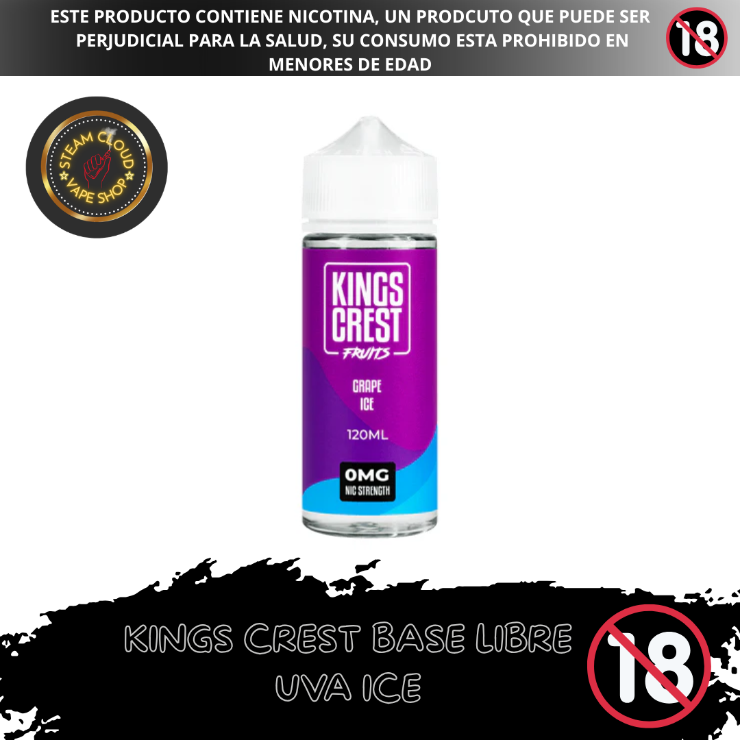 King's Crest Fruits Grape Ice - Base Libre 120ml
