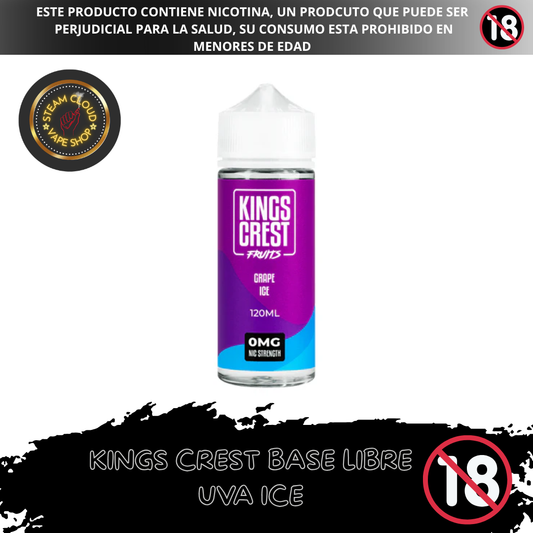King's Crest Fruits Grape Ice - Base Libre 120ml
