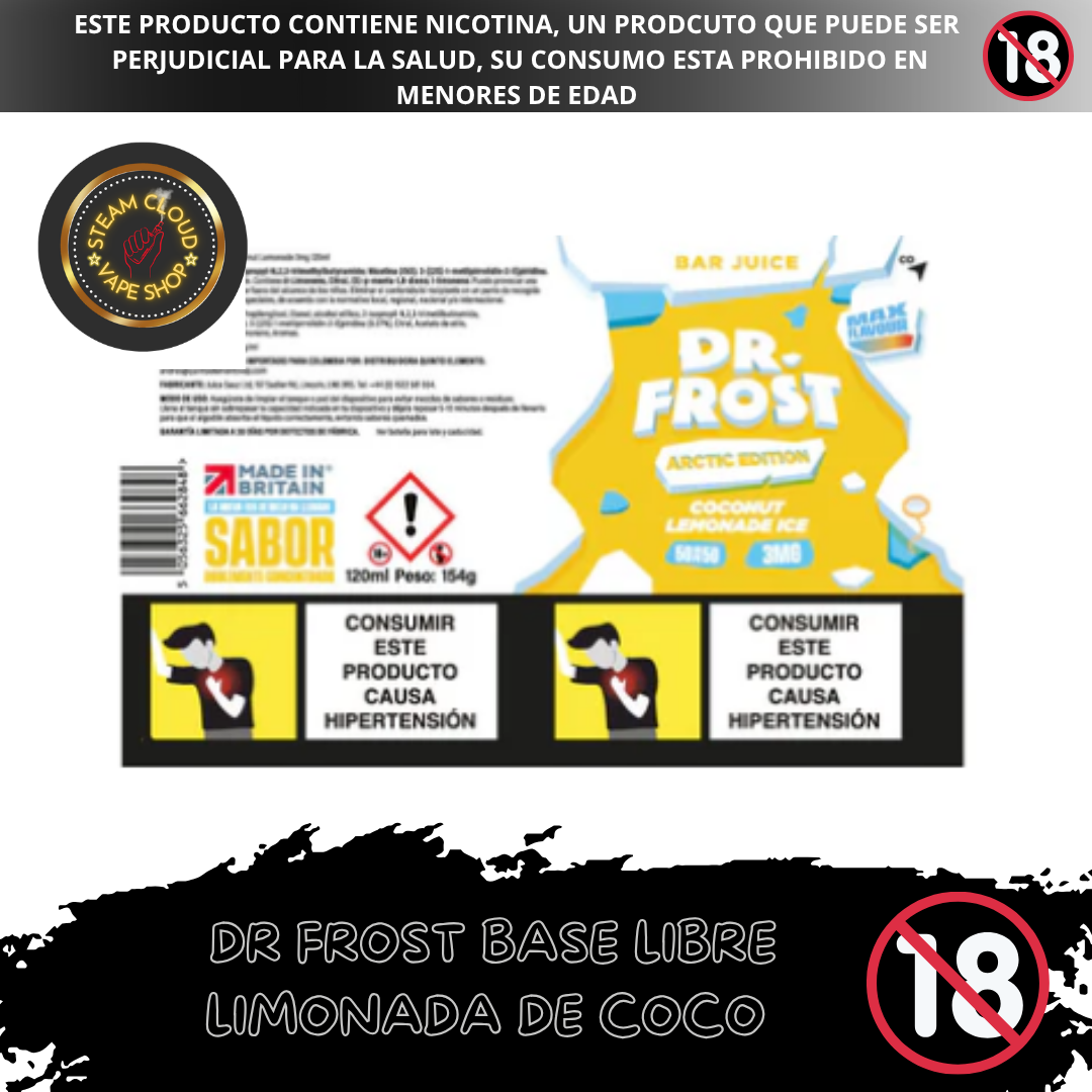 Dr Frost Coconut Lemonade Ice - Base Libre 120ml