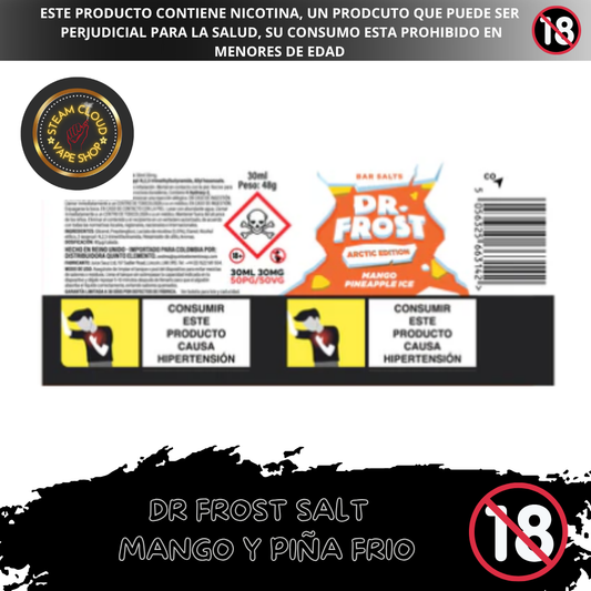 Dr Frost Mango Pinneapple Ice - Sal de Nicotina 30ml