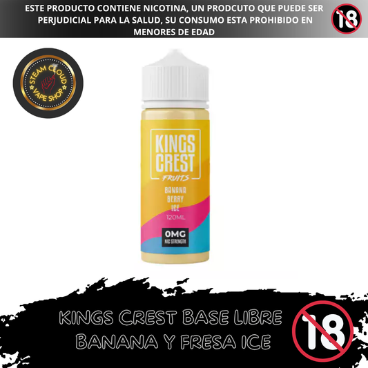 King's Crest Fruits Banana Berry Ice - Base Libre 120ml