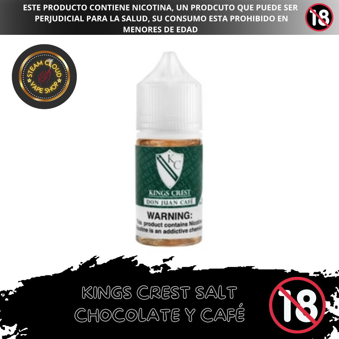 King's Crest Don Juan Cafe - Sal de Nicotina 30ml