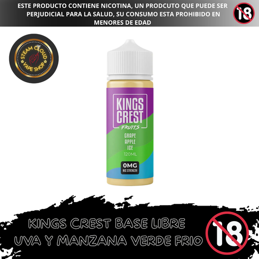 King's Crest Fruits Grape Apple ice - Base Libre 120ml