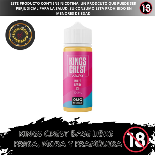 King's Crest Fruits Mixed Berry Iced - Base Libre120ml