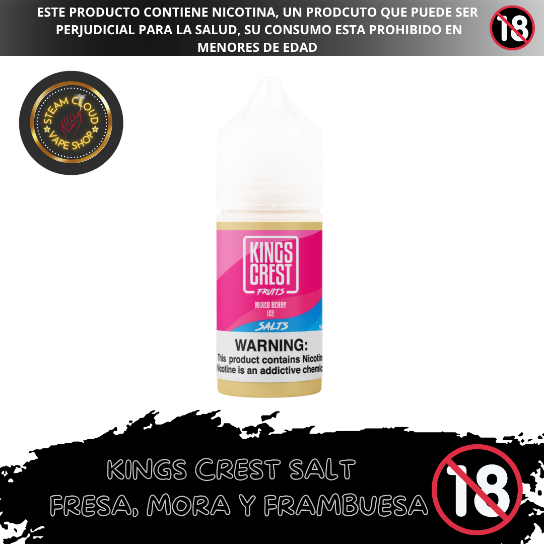 King's Crest Fruits Mixed Berry Iced - Sal de Nicotina 30ml