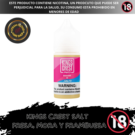 King's Crest Fruits Mixed Berry Iced - Sal de Nicotina 30ml