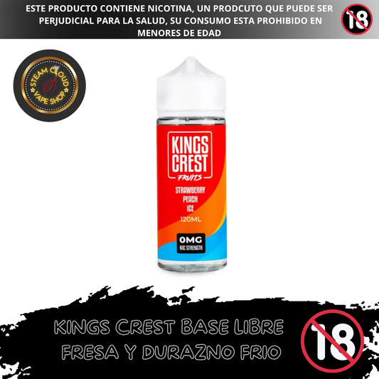 King's Crest Fruits Strawberry Peach Ice - Base Libre 120ml