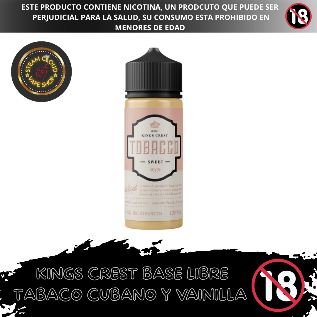 King's Crest Tobacco Sweet - Base Libre 120ml