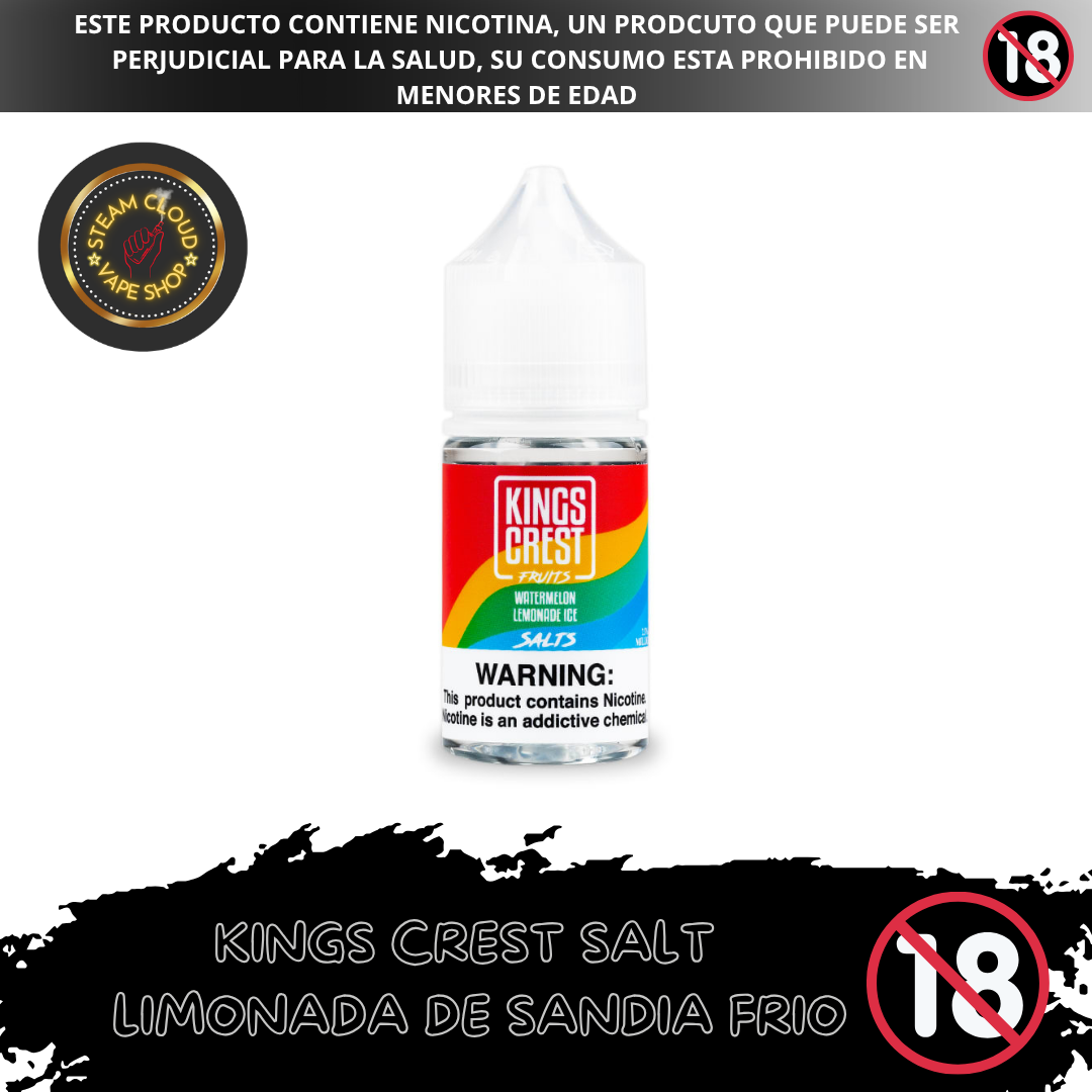King's Crest Fruits Watermelon Lemonade Ice - Sal de Nicotina 30ml